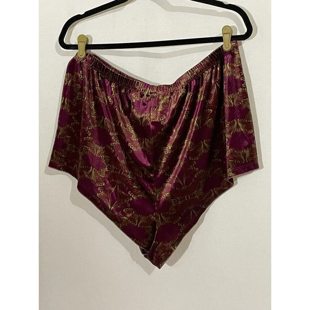 Savage X Fenty Women's Psychedelic Velvet Sleep Set Size 2X Purple Green